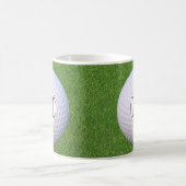 Golfbal Monogram Golfer Greens Grasveld Gras Koffiemok (Center)