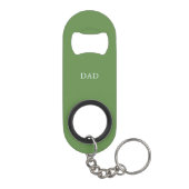 Golfbal Monogram Golfer Sleutelhanger Flesopener Mini Flessenopener (Achterkant)