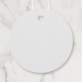 Golfbal Monogram INITIALEN Country Club Chic Bedankjes Labels (Achterkant)