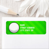 Golfbal; Neon Green Stripes Etiket (Insitu)