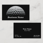 Golfbal (onder spotlicht) visitekaartje (Voorkant / Achterkant)