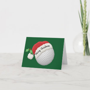 Golfbal ontwerp gevouwen wenskaart kaart