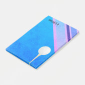 golfbal op blauw voor golfers post-it® notes (Schuin)