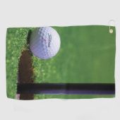 Golfbal op de grond Golf Handdoeken (Horizontaal)