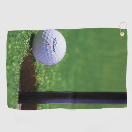 Golfbal op de grond Golf Handdoeken (Horizontaal)