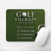 Golfbal op een green golfbaan muismat (Met muis)
