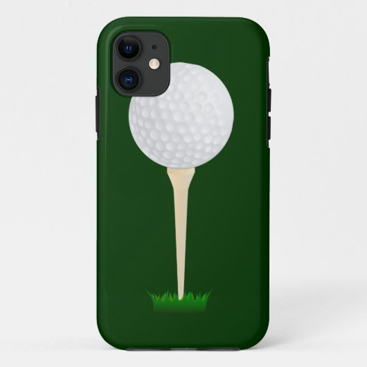 Golfbal op een T-shirt Case-Mate iPhone Case (Achterkant)