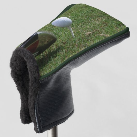 Golfbal op een t-shirt Putter Golf Head Hoesje Golfheadcover (3/4 voorkant)