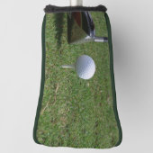 Golfbal op een t-shirt Putter Golf Head Hoesje Golfheadcover (Draai 90)