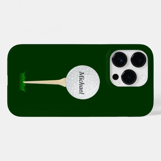 Golfbal op een Tee SJABLOON Case-Mate iPhone Case (Achterkant (horizontaal))