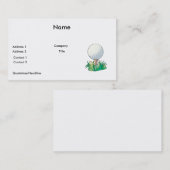 golfbal op golfbal t-shirt visitekaartje (Voorkant / Achterkant)