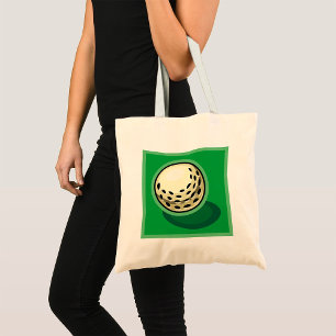 Golfbal op gras Golf sport Tote Bag