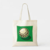 Golfbal op gras Golf sport Tote Bag (Achterkant)