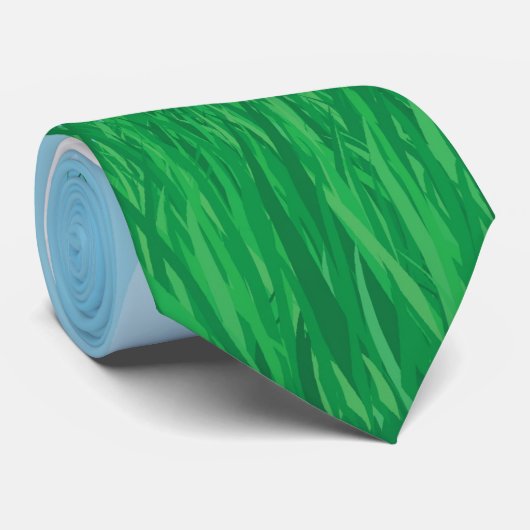 golfbal op gras stropdas (Opgerold)