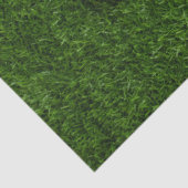 Golfbal op groen gras achtergrond tissuepapier (Detail)