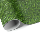 Golfbal op groen gras cadeaupapier (Rol Hoek)