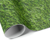 Golfbal op groen gras cadeaupapier (Rol Hoek)