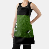 Golfbal op groen gras schort (Insitu)