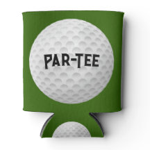 Golfbal op groene koeler