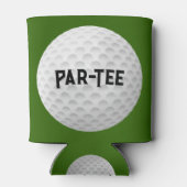 Golfbal op groene koeler (Achterkant)