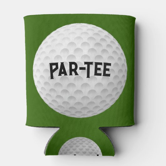 Golfbal op groene koeler (Achterkant)