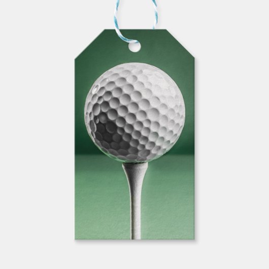 Golfbal op T-shirt Gift Labels Cadeaulabel (Voorkant)