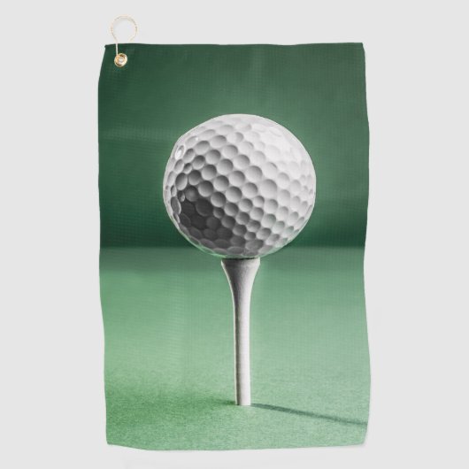 Golfbal op T-shirt Golfhanddoek (Voorkant)