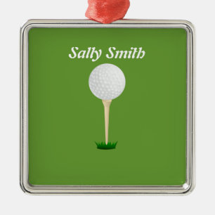 Golfbal op t-shirt Green Ornament