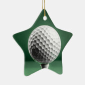 Golfbal op T-shirt keramische decoratie (Rechts)