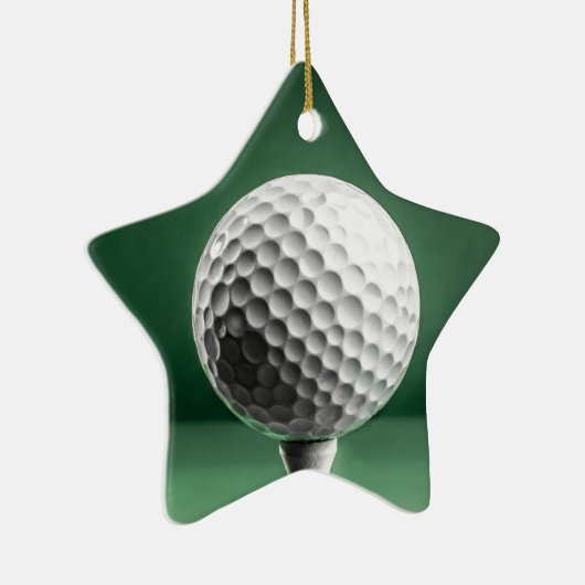 Golfbal op T-shirt keramische decoratie (Rechts)