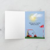 Golfbal op T-shirt met naam Kaart (Binnen)