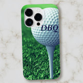 Golfbal op T-shirt Modern Monogram Golfer Telefoon Case-Mate iPhone Case