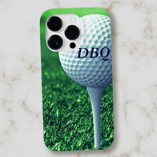 Golfbal op T-shirt Modern Monogram Golfer Telefoon Case-Mate iPhone 14 Pro Hoesje
