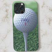 Golfbal op T-shirt Monogram Moderne Golfer Telefoo Case-Mate iPhone Case