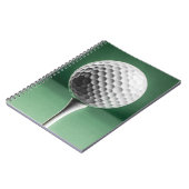 Golfbal op T-shirt Notitieboek (Linkerzijde)