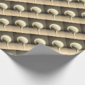 Golfbal op T-shirt-pakpapier Cadeaupapier (Hoek)