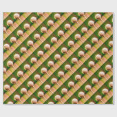 Golfbal op T-shirt-pakpapier Cadeaupapier (Vlak)