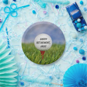 Golfbal op t-shirt voor partij papieren bordje (Feest)