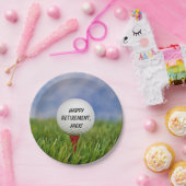 Golfbal op t-shirt voor partij papieren bordje (Feest)