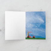 golfbal op t-shirt voor Vaderdag Kaart (Binnen)