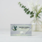 Golfbal op Tee | Golf Greens Visitekaartje (Staand voorkant)