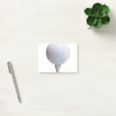 Golfbal op witte Sjabloon Achtergrond Textuur Post-it® Notes (Kantoor)
