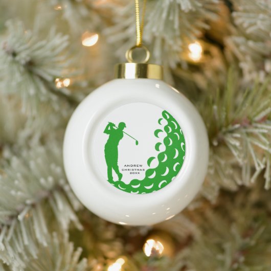 Golfbal Ornament – gepersonaliseerde golfbal cadea (Boom)