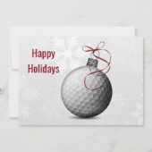 golfbal ornament Holiday Greeting Kaarten (Voorkant)