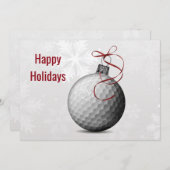 golfbal ornament Holiday Greeting Kaarten (Voorkant / Achterkant)