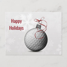 golfbal ornament Kerstkaarten Feestdagenkaart
