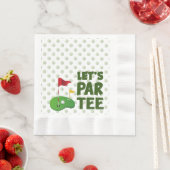 Golfbal over Let's Par T-shirt Servet (Insitu)