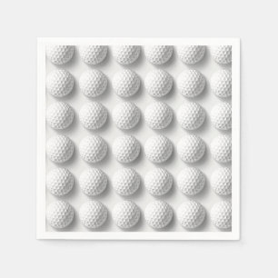 Golfbal overal servet