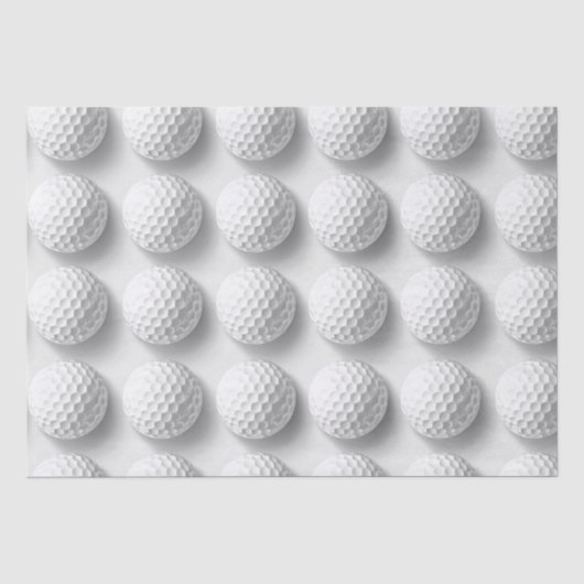 Golfbal overal tissuepapier (Voorkant)
