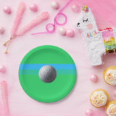 Golfbal papier borden papieren bordje (Feest)
